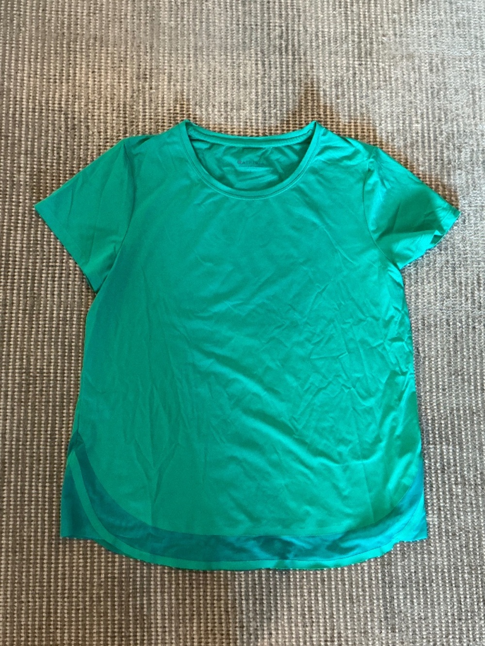 Athleta Large Short Sleeve Tee Green